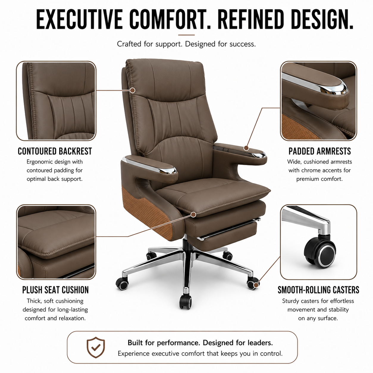 Recliner brown f212