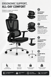 Venzo cushion with 3rd armrest anytime locking mechanish