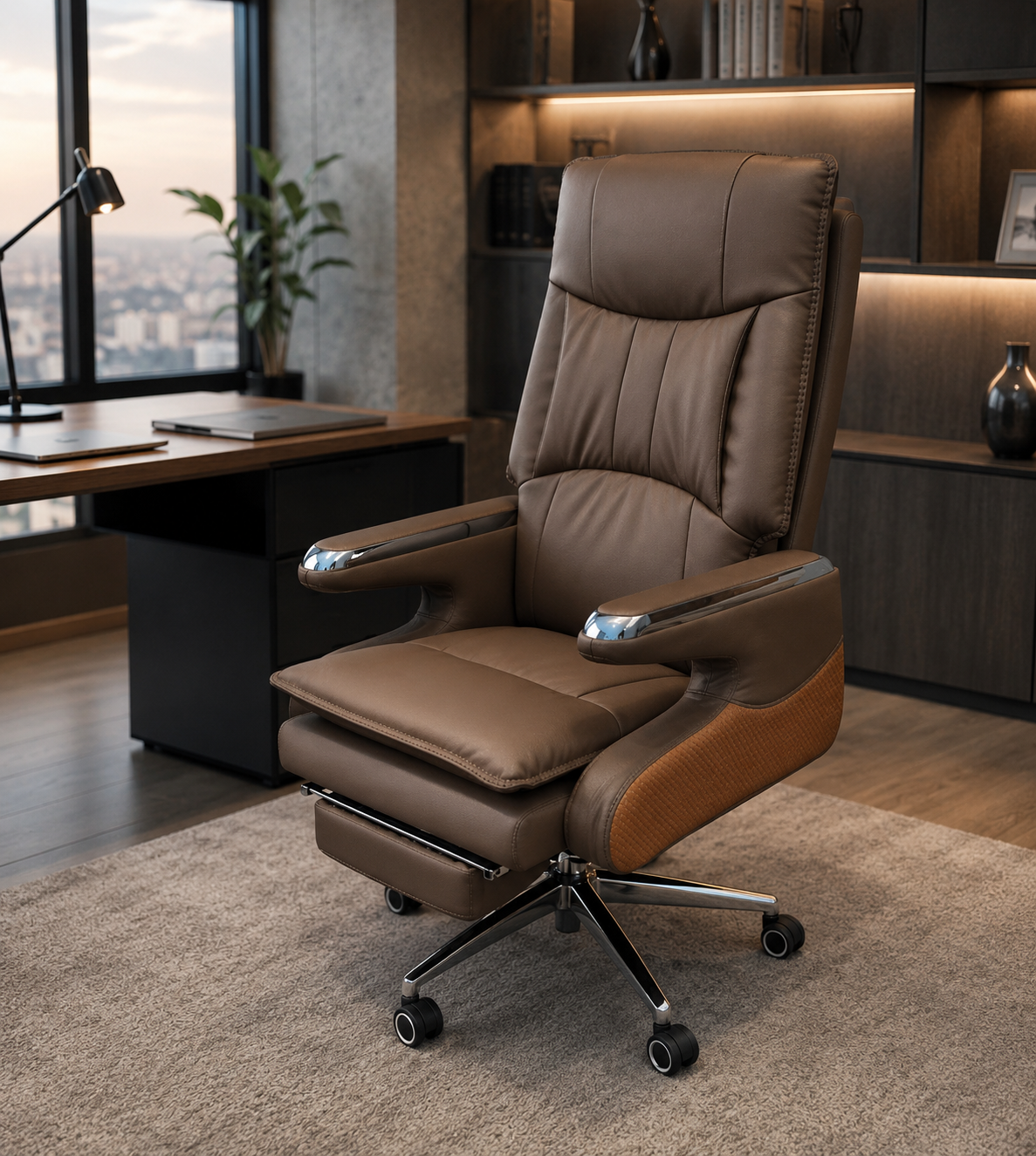 Recliner brown f212