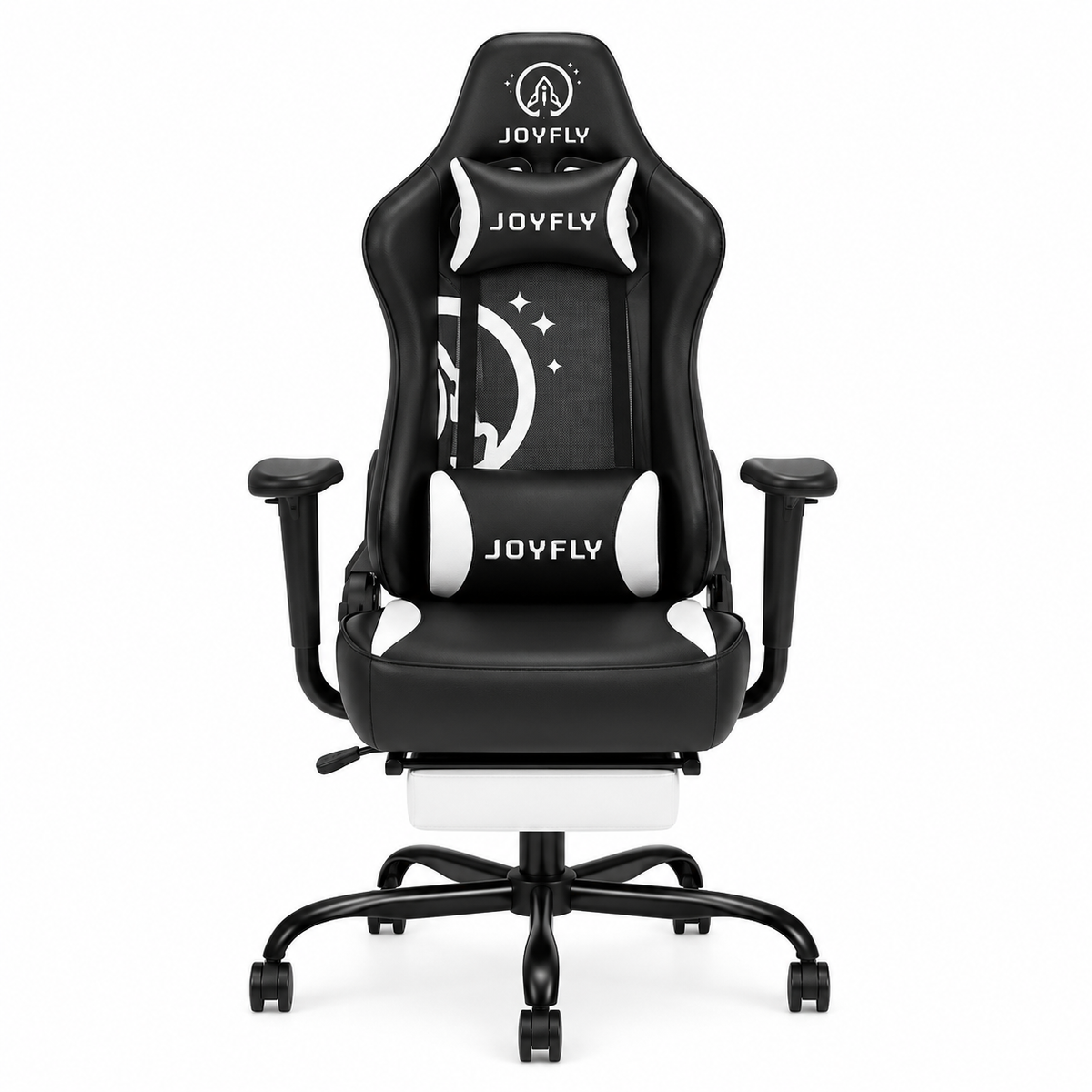 Gaming chair imported with footrest