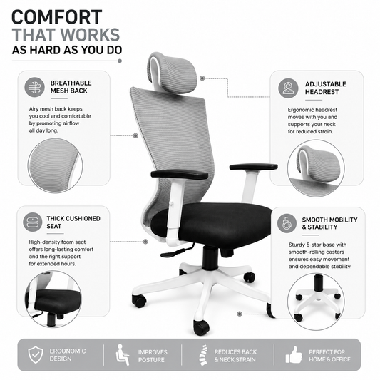 Anti fatigue smart white