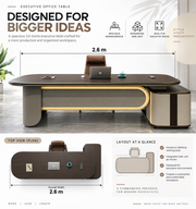 Boss table 2.6 mtr