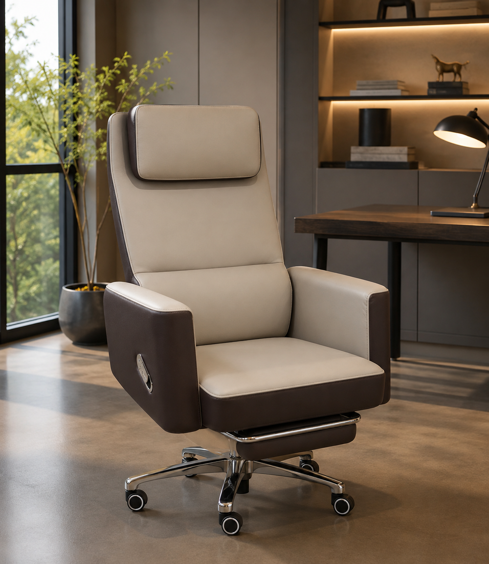 X 12 brown and Grey with footrest