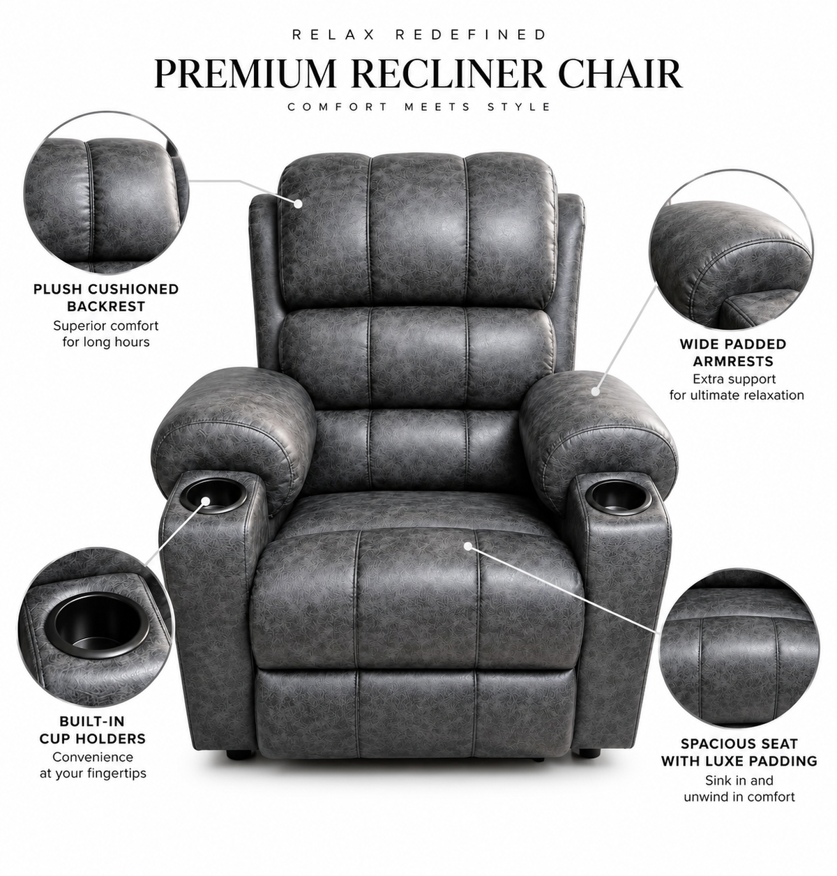 Motorised recliner sofa