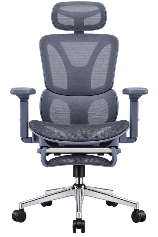 Mesh seat with footrest
