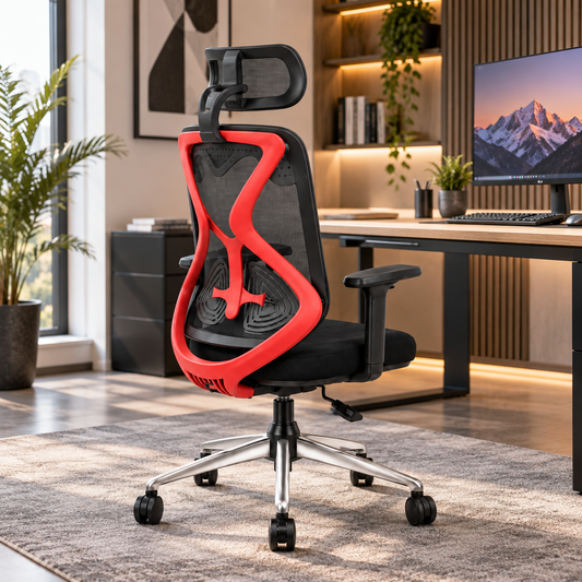 Norway Red with 2nd armrest anytime locking