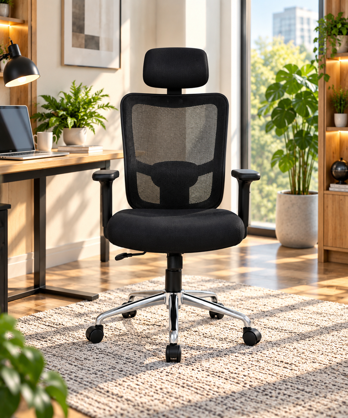 Imported chair with footrest