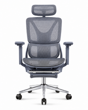 Mesh seat with footrest