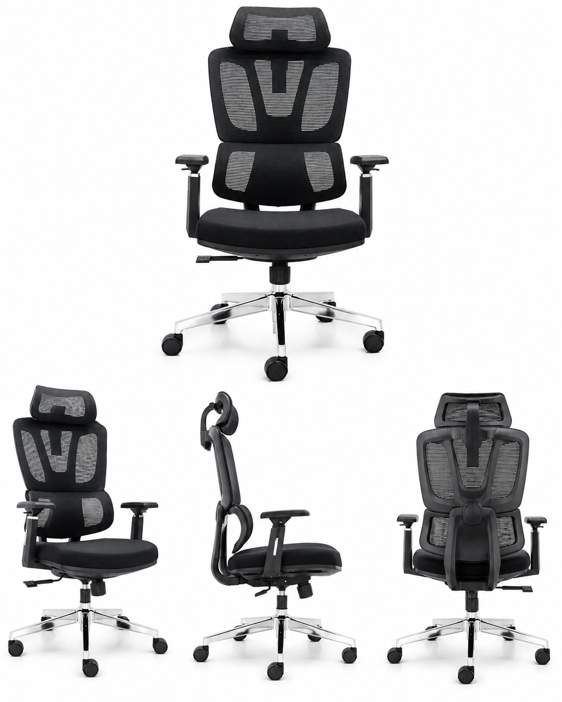 Venzo cushion with 3rd armrest anytime locking mechanish