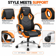 Gaming chair with anytime locking mechanism