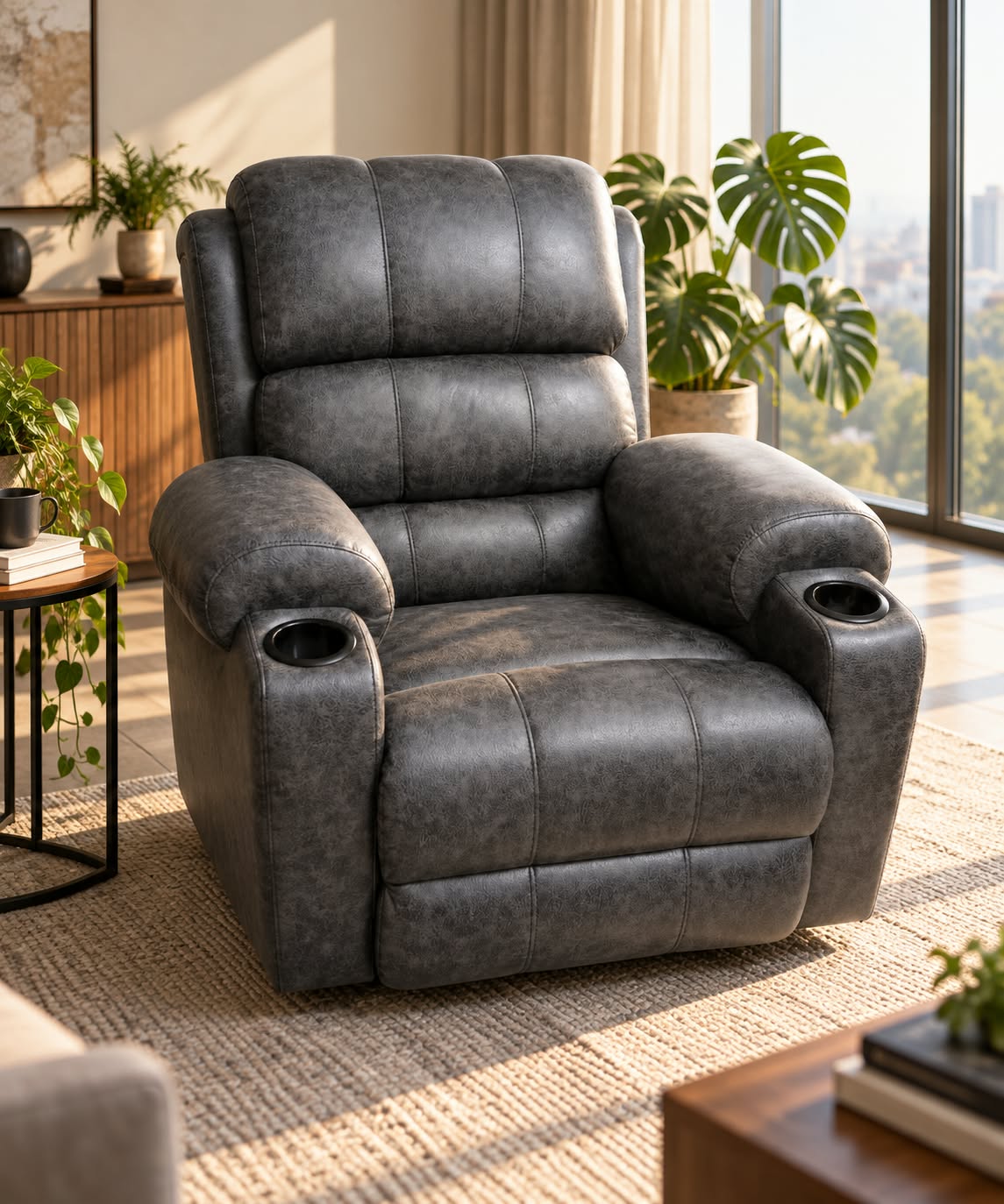 Motorised recliner sofa