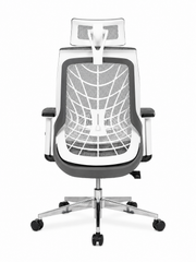 Spider high back white and grey