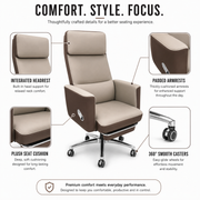 X 12 brown and Grey with footrest