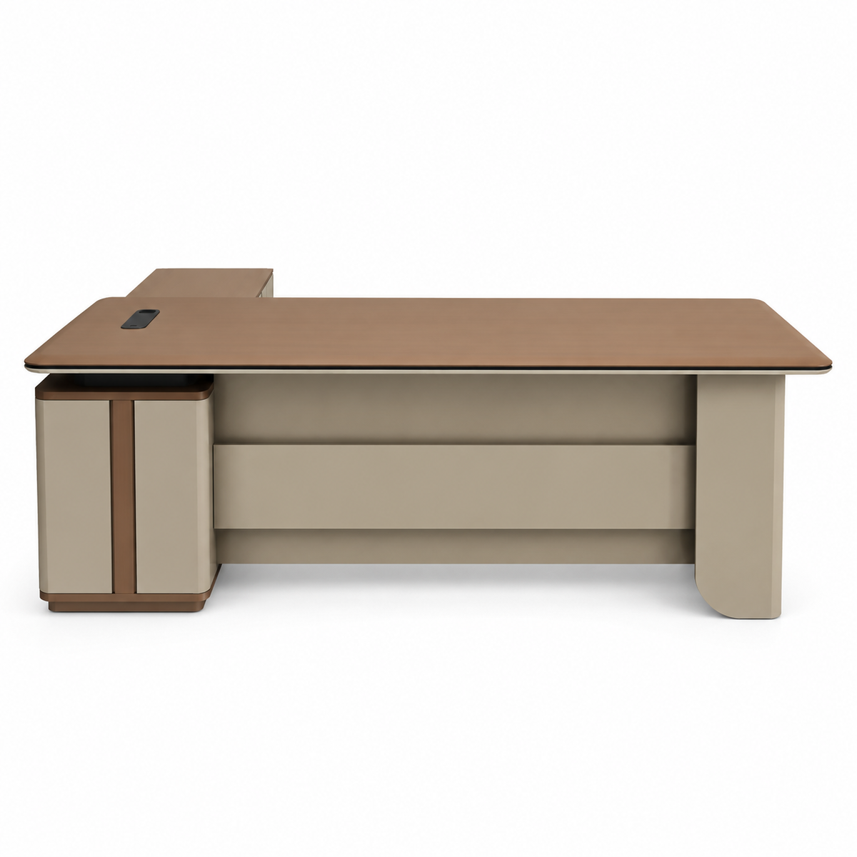 office table with side unit