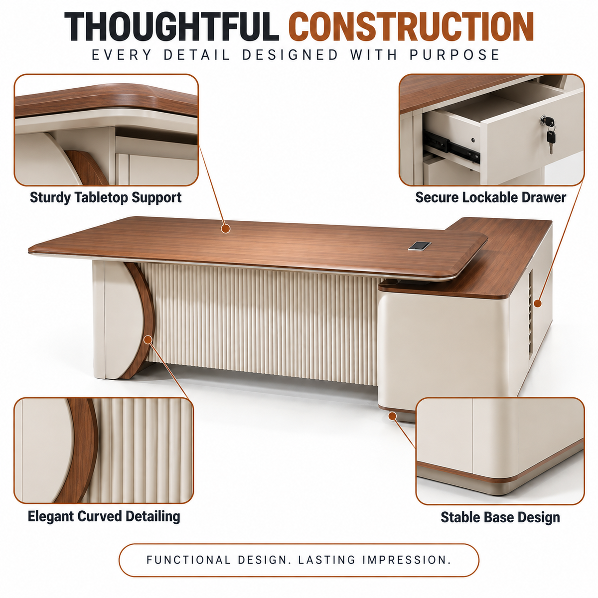 office table 8 feet